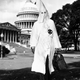 Imagen: Stetson a su llegada a Washington. AP Images